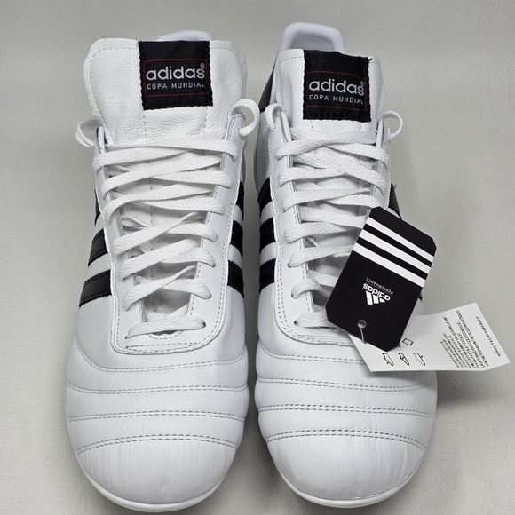Adidas Copa Mundial Men’s Leather Soccer Cleats White Black Size 5.5 ID4050 New main image 7